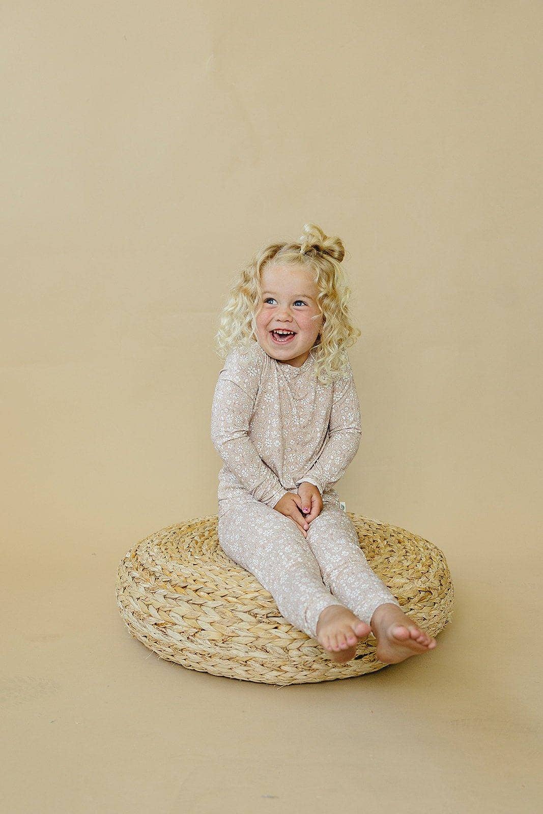 Dainty Ditsy 2pc Bamboo Pajamas Toddler Girl Pajamas Floral