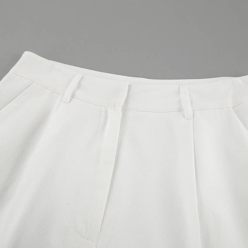 COTTON HEMP LOOSE STRAIGHT LEG WIDE LEG PANTS